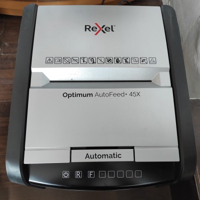 Automatická skartovačka Rexel Optimum AutoFeed 45X - používaná, záruka 12 měsíců
